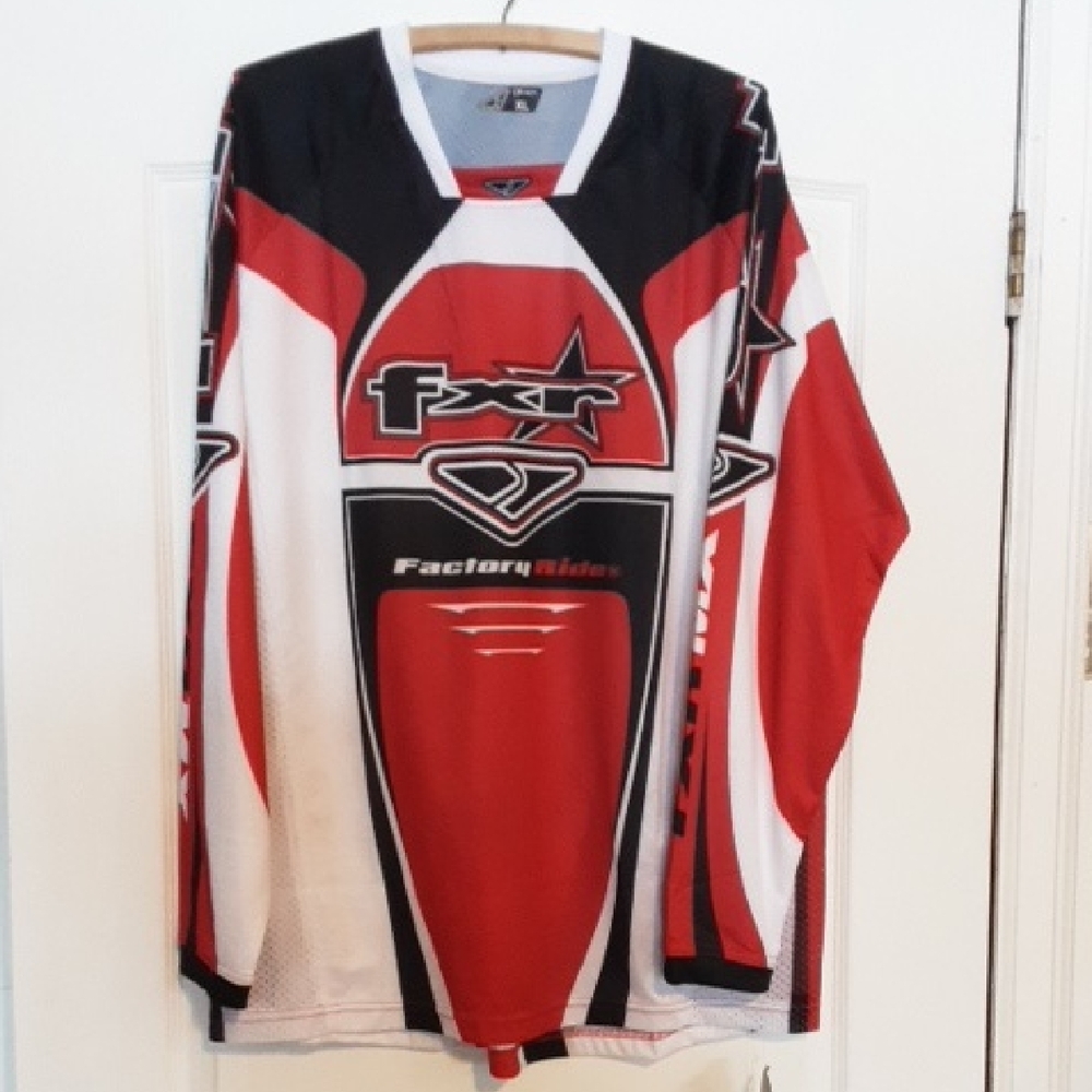 FXR Racing Red and Black Men's Jersey